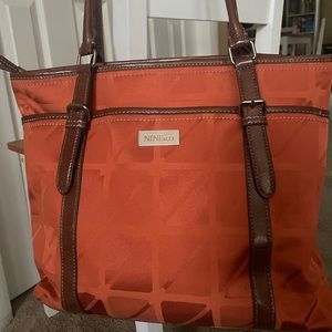 Burnt Orange Nine & Co Shoulder Tote